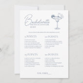 Laatste Toast Bachelorette Spel Scavenger Hunt Kaa Kaart (Voorkant)