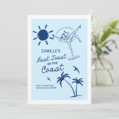 Laatste Toast Bachelorette Weekend Bash uitnodigin Kaart (Staand voorkant)