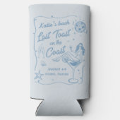 Laatste Toast Beach Bachelorette Party Seltzer Blikjeskoeler (Achterkant)