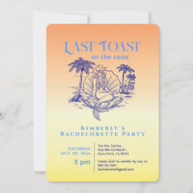 Laatste Toast Blue Cowgirl Mermaid Bachelorette Pa