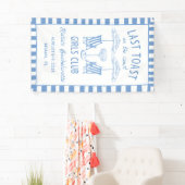 Laatste Toast Coast Beach Blauw vrijgezellenfeest Spandoek (Insitu)