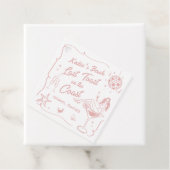 Laatste Toast Coast Beach Roze vrijgezellenfeest Bedankjes Labels (In situ)