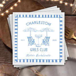 Laatste Toast Coast Beach vrijgezellenfeest Servet