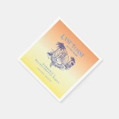 Laatste Toast Cowgirl Zeemeermin Kust Afscheidsfee Servet (Hoek)