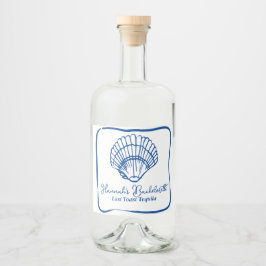 Laatste Toast Drink Drink Label Likeurfles Etiket