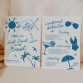 Laatste Toast Handgetekende Bachelorette Bash Uitn Kaart