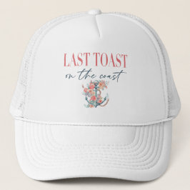 Laatste toast kust Bachelorette onkruidendecoratie Trucker Pet