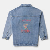 Laatste Toast Kust Bachelorette Weekend Bruid Denim Jacket (Achterkant)