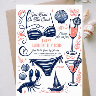 Laatste toast kust Bachelorette weekend Kaart