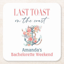 Laatste toast kust bruidsmeisje weekend decoratie