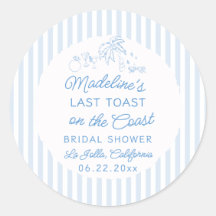 Laatste Toast Kustblauwe Boog Bruidsbruiloft Welko