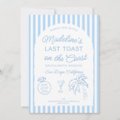 Laatste toast op de Coast Arch Bachelorette Party Kaart (Voorkant)