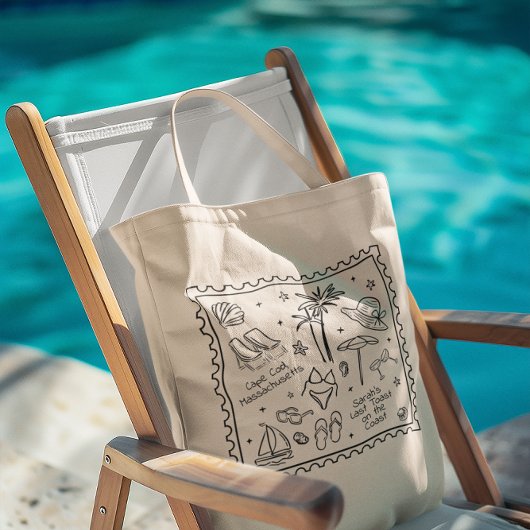 Laatste toast op de Coast Bachelorette Canvas tas