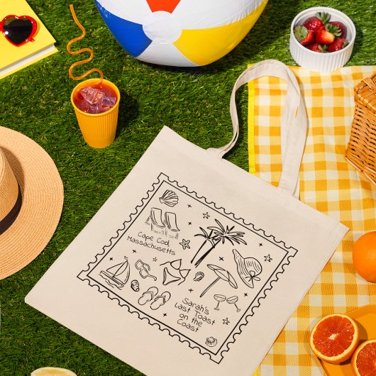 Laatste toast op de Coast Bachelorette Canvas tas