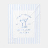 Laatste Toast op de Coast Bachelorette Fleece Deken (Voorkant)