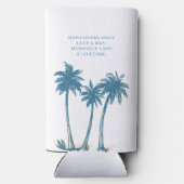 Laatste toast op de Coast Bachelorette Koelbox Seltzer Blikjeskoeler (Achterkant)