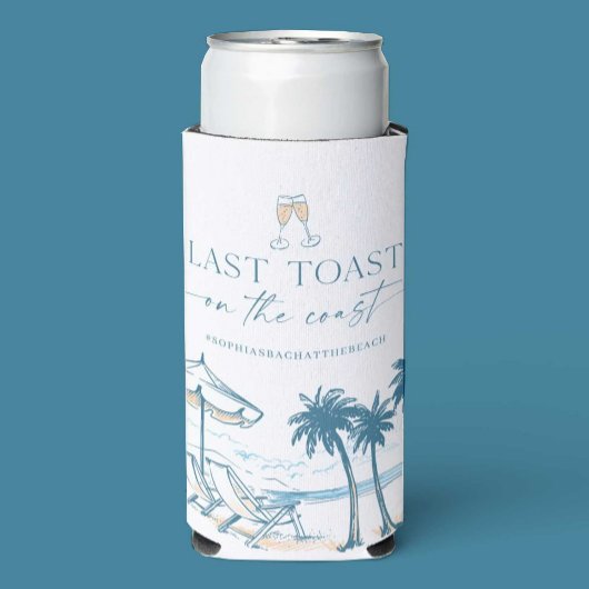 Laatste toast op de Coast Bachelorette Koelbox Seltzer Blikjeskoeler