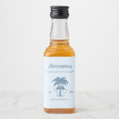 Laatste Toast op de Coast Bachelorette Likeurfles Etiket (Voorkant)