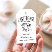 Laatste Toast op de Coast Bachelorette Party Cadeaulabel