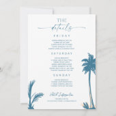 Laatste Toast op de Coast Bachelorette Party Kaart (Achterkant)