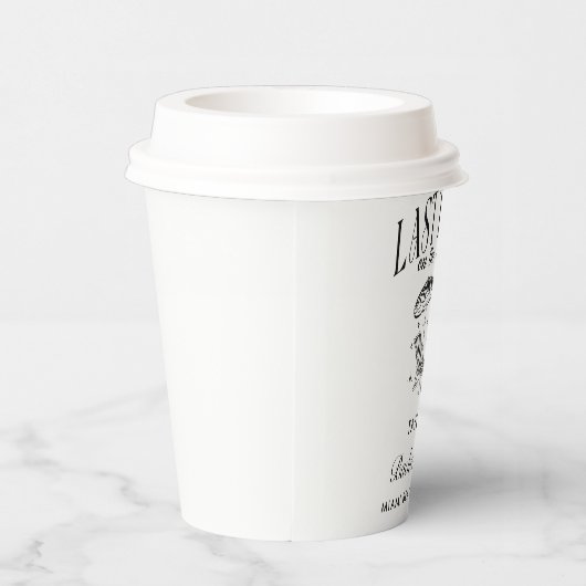 Laatste Toast op de Coast Bachelorette Party Papieren Bekers (Rechts)