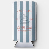 Laatste Toast op de Coast Bachelorette Seltzer Blikjeskoeler (Voorkant)