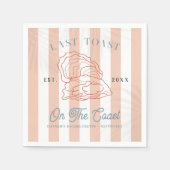 Laatste Toast op de Coast Bachelorette Servet (Voorkant)