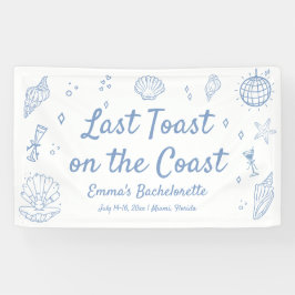 Laatste Toast op de Coast Bachelorette Spandoek