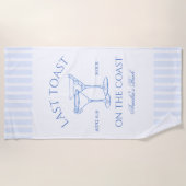 Laatste Toast op de Coast Bachelorette Strandlaken (Voorkant)