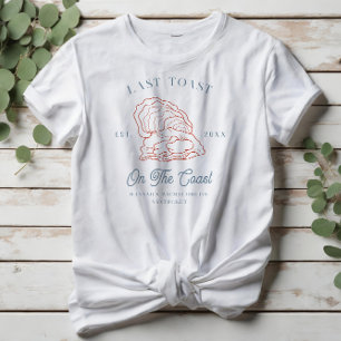 Laatste Toast op de Coast Bachelorette T-shirt