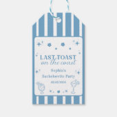 Laatste toast op de Coast Bachelorette Weekend Cadeaulabel (Voorkant)
