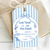 Laatste toast op de Coast Bachelorette Weekend Cadeaulabel