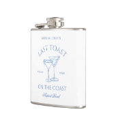 Laatste toast op de Coast Bachelorette Weekend Heupfles (Links)