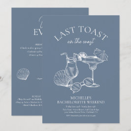 Laatste toast op de Coast Bachelorette Weekend Kaart