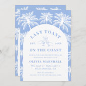 Laatste toast op de Coast Bachelorette Weekend Kaart (Voorkant / Achterkant)