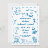 Laatste toast op de Coast Bachelorette Weekend Kaart (Voorkant)