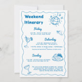 Laatste toast op de Coast Bachelorette Weekend Kaart (Achterkant)