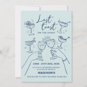 Laatste Toast op de Coast Bachelorette Weekend Kaart (Voorkant)