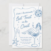 Laatste toast op de Coast Bachelorette Weekend Kaart (Voorkant)