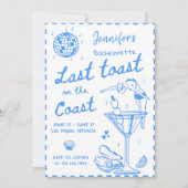 Laatste toast op de Coast Bachelorette Weekend Kaart (Voorkant)