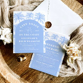 Laatste toast op de Coast Bachelorette Weekend Kaart