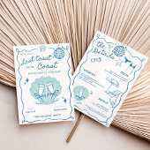 Laatste Toast op de Coast Bachelorette Weekend Kaart