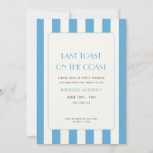 Laatste Toast op de Coast Bachelorette Weekend Kaart (Voorkant)