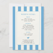 Laatste Toast op de Coast Bachelorette Weekend Kaart (Achterkant)