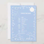 Laatste Toast op de Coast Bachelorette Weekend Par Kaart (Achterkant)