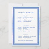 Laatste Toast op de Coast Bachelorette Weekend Par Kaart (Achterkant)