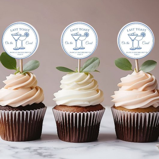 Laatste Toast op de Coast Bachelorette Weekend Par Ronde Sticker