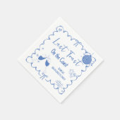 Laatste Toast op de Coast Bachelorette Weekend Par Servet (Hoek)