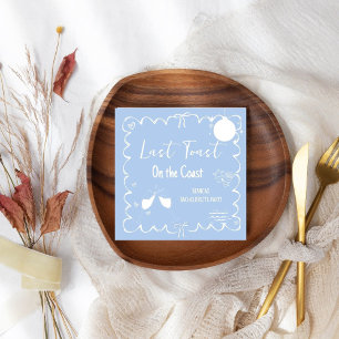 Laatste Toast op de Coast Bachelorette Weekend Par Servet