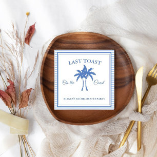 Laatste Toast op de Coast Bachelorette Weekend Par Servet